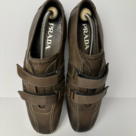 Men’s Prada Brown Leather Loafers Strap 8.5 US, 7.5 UK - Picture 8 of 8